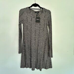 Grey Long Sleeve Dress